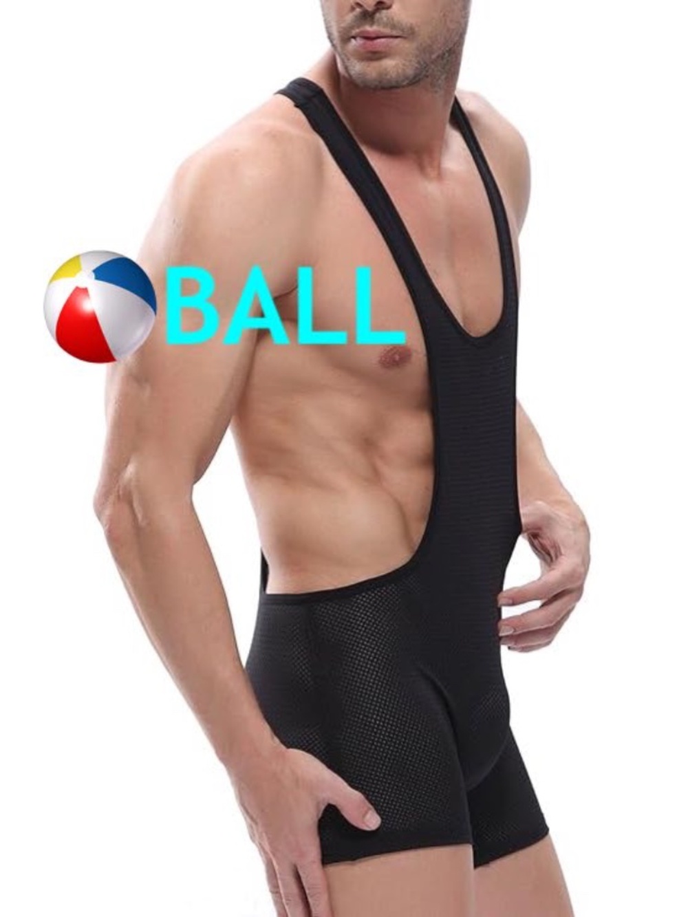 Ball Mesh Singlet 34-42" waist Gently worn Nylon/spandex pinpoint mesh unlined
